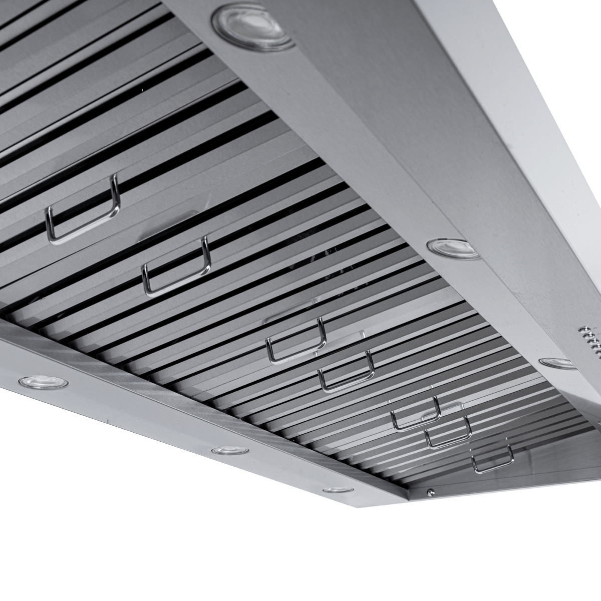 Proline Range Hoods Home & Garden > Kitchen & Dining > Kitchen Appliances > Range Hoods 54 inches wide / 430 Stainless Steel (Indoors) / Dual - 2000CFM Under-Cabinet Range Hood, Convertible to Ductless, Stainless Steel Finish, Outdoor Rated | Proline PLJW 105