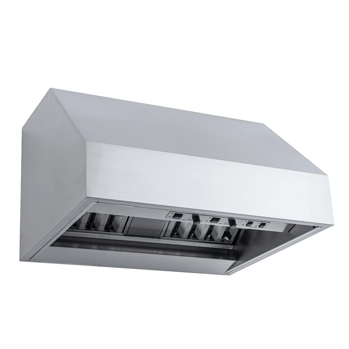 Proline ProVW Ducted Under-Cabinet Range Hood has variable CFM, SS build, filters, controls; ProlineRangeHoods.com.
