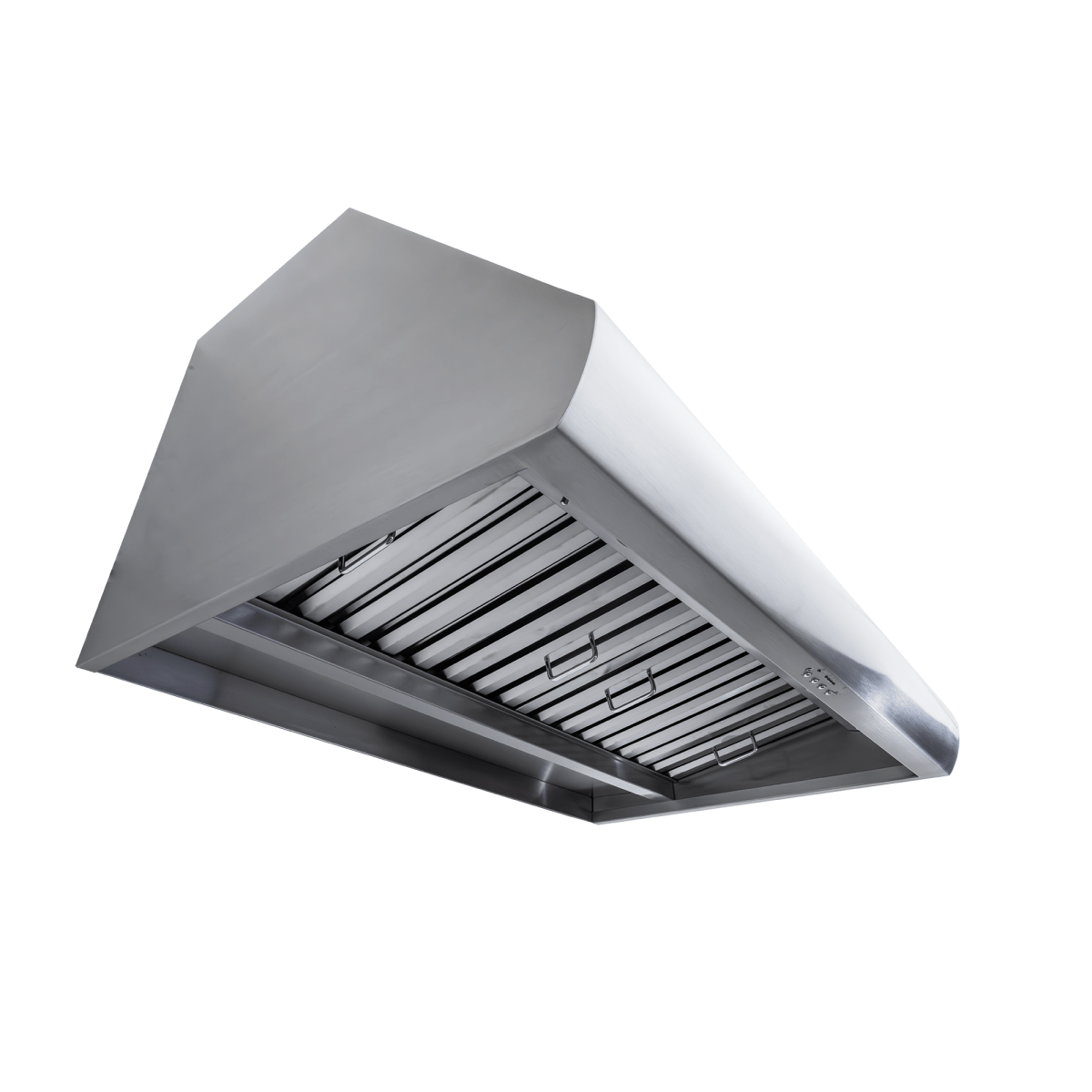 Proline PLJW 109 wall-mounted range hood in stainless steel, 1000/2000 CFM, outdoor rated; ProlineRangeHoods.com.