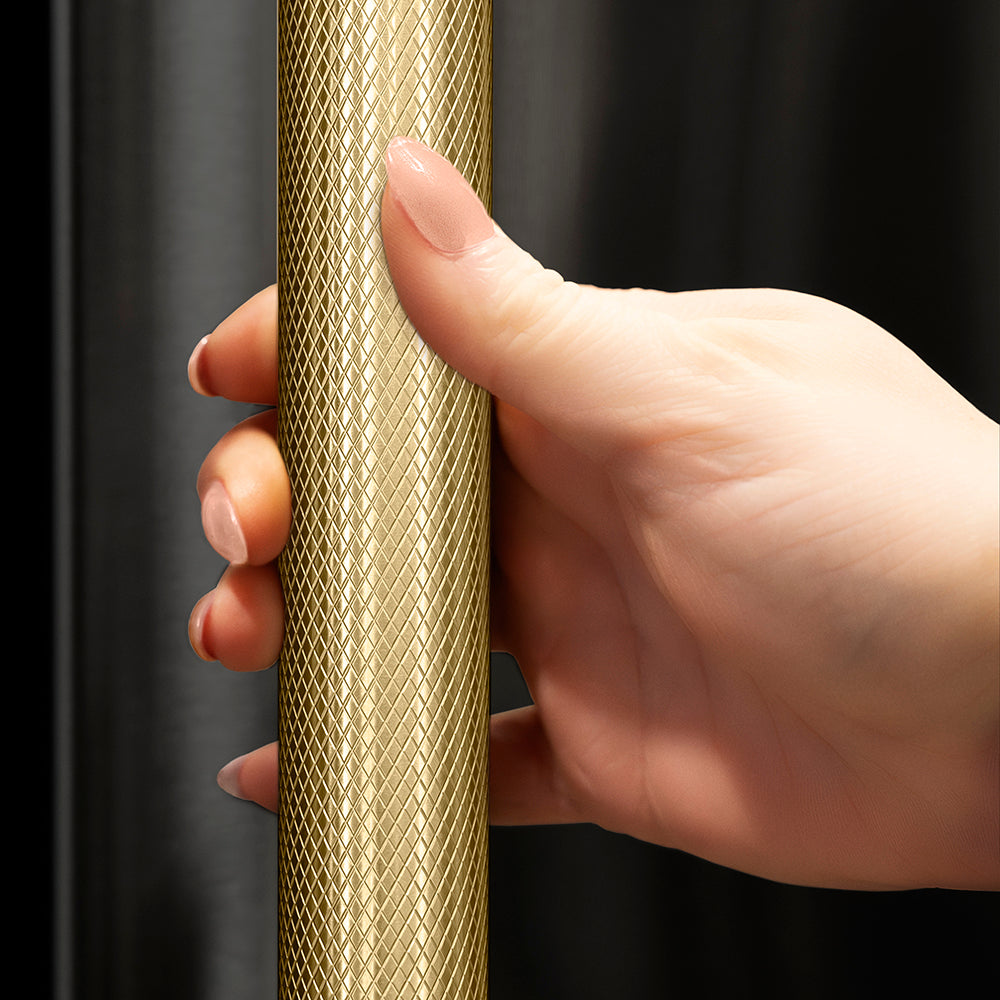 ZLINE Autograph Edition 72 in. 39.6 cu. ft. French Door Built-In Bottom Freezer Refrigerator with Water Dispensers and Ice Makers in Black Stainless Steel with Graphite Gray Interior and Champagne Bronze Helix Handles (GRBITZ-BS72-KCB)