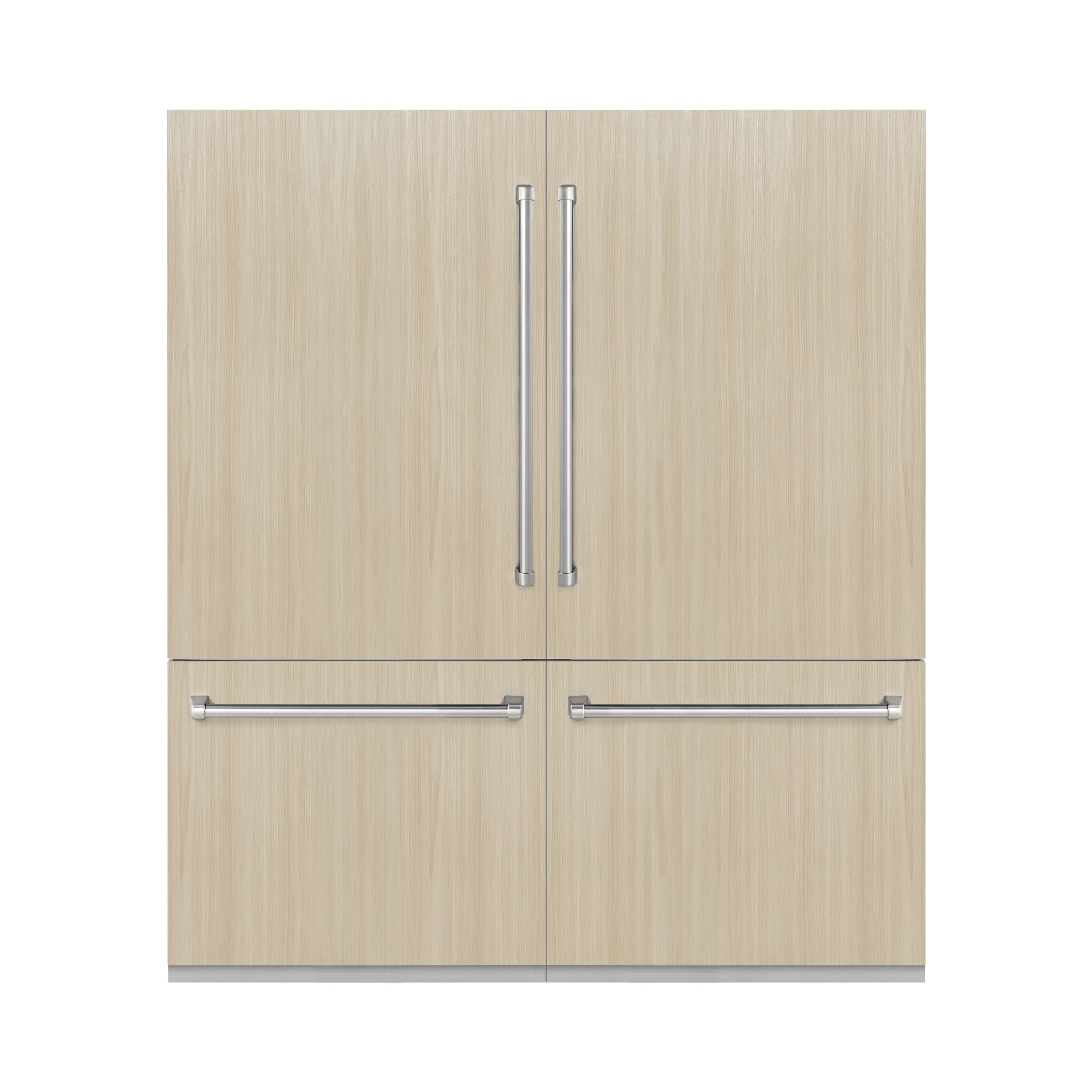 ZLINE 72 in. 39.6 cu. ft. Panel Ready French Door Built-In Bottom Freezer Refrigerator with Water Dispensers and Ice Makers (RBIT-72)