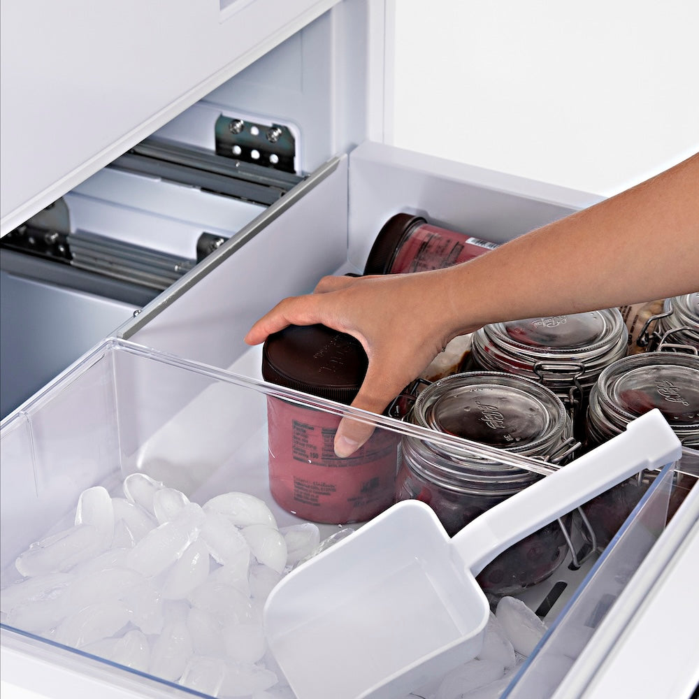 ZLINE 30 in. 16.1 cu. ft. Panel Ready Built-In Bottom Freezer Refrigerator with Water Dispenser and Ice Maker (RBIV-30)