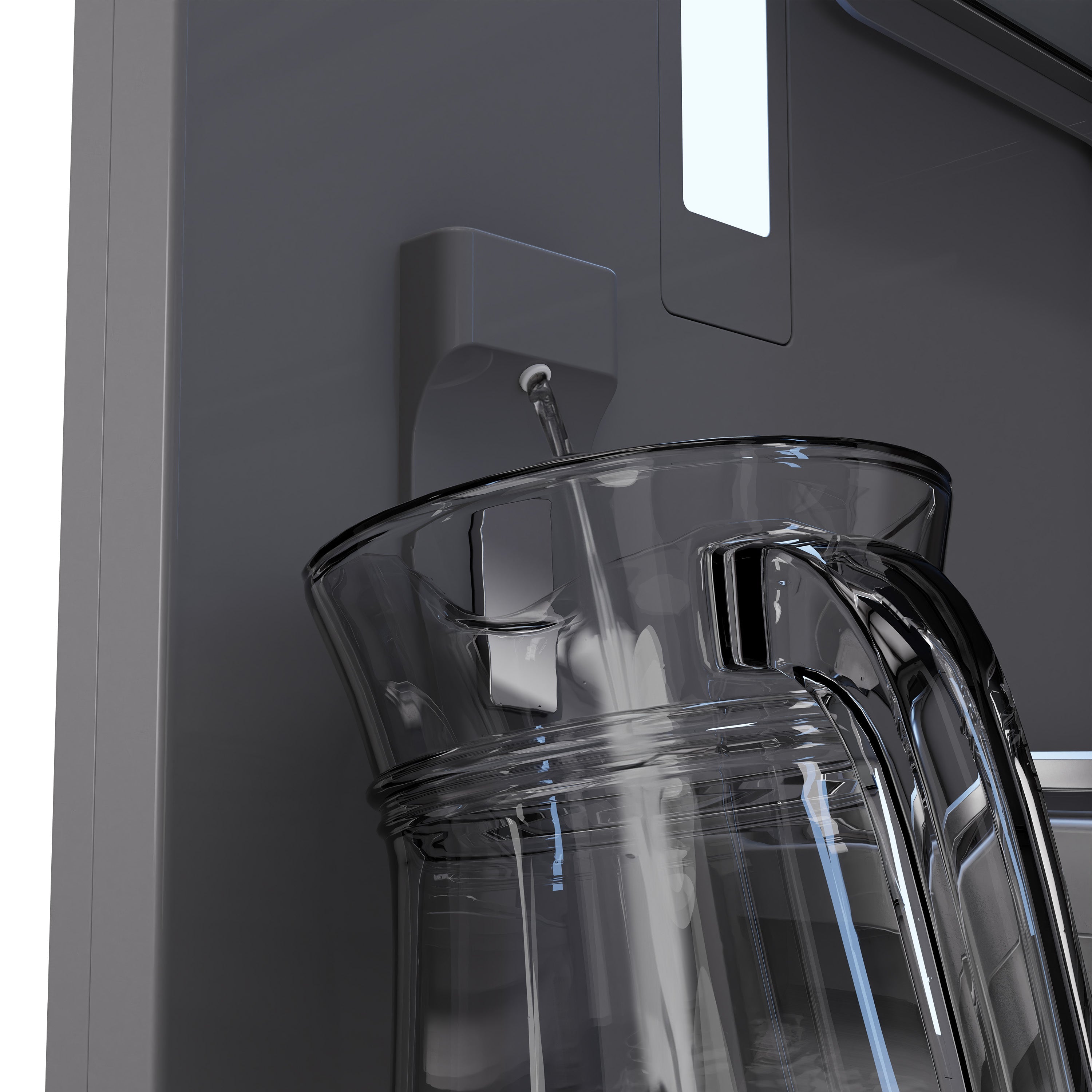 ZLINE Autograph Edition 72 in. 39.6 cu. ft. French Door Built-In Bottom Freezer Refrigerator with Water Dispensers and Ice Makers in DuraSnow® Stainless Steel with Graphite Gray Interior and Matte Black Accents (GRBITZ-SN-72-MB)