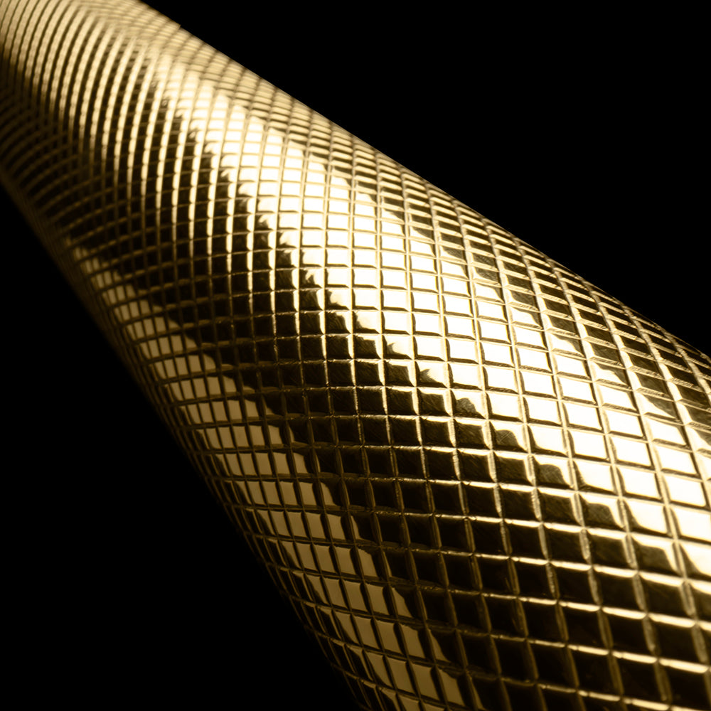 ZLINE Autograph Edition 60 in. 32.2 cu. ft. French Door Built-In Bottom Freezer Refrigerator with Water Dispenser and Ice Maker in Stainless Steel with Graphite Gray Interior and Polished Gold Helix Handles (GRBIVZ-30460KG)