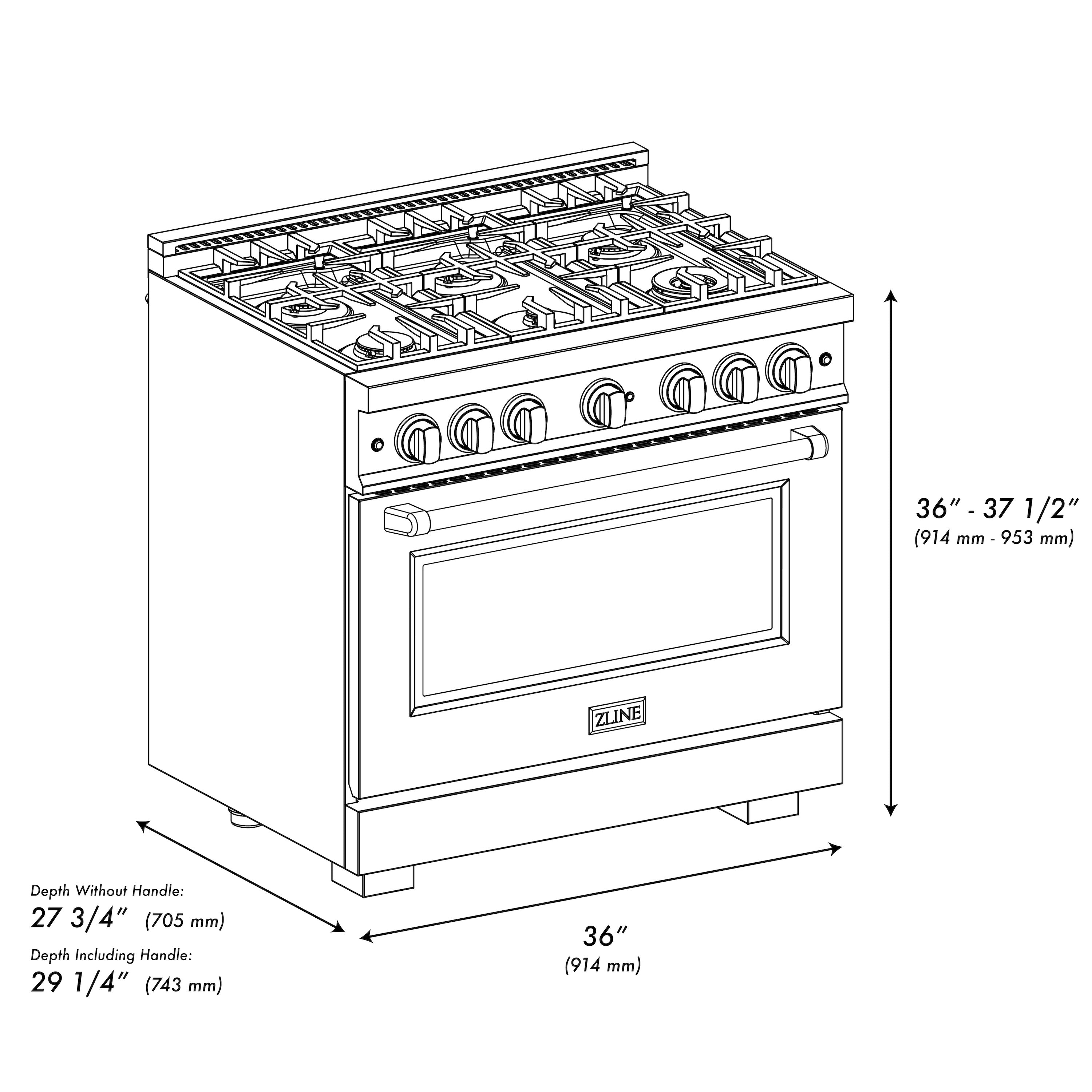 Z-line Ranges model HDRSZ-BLM-36-G