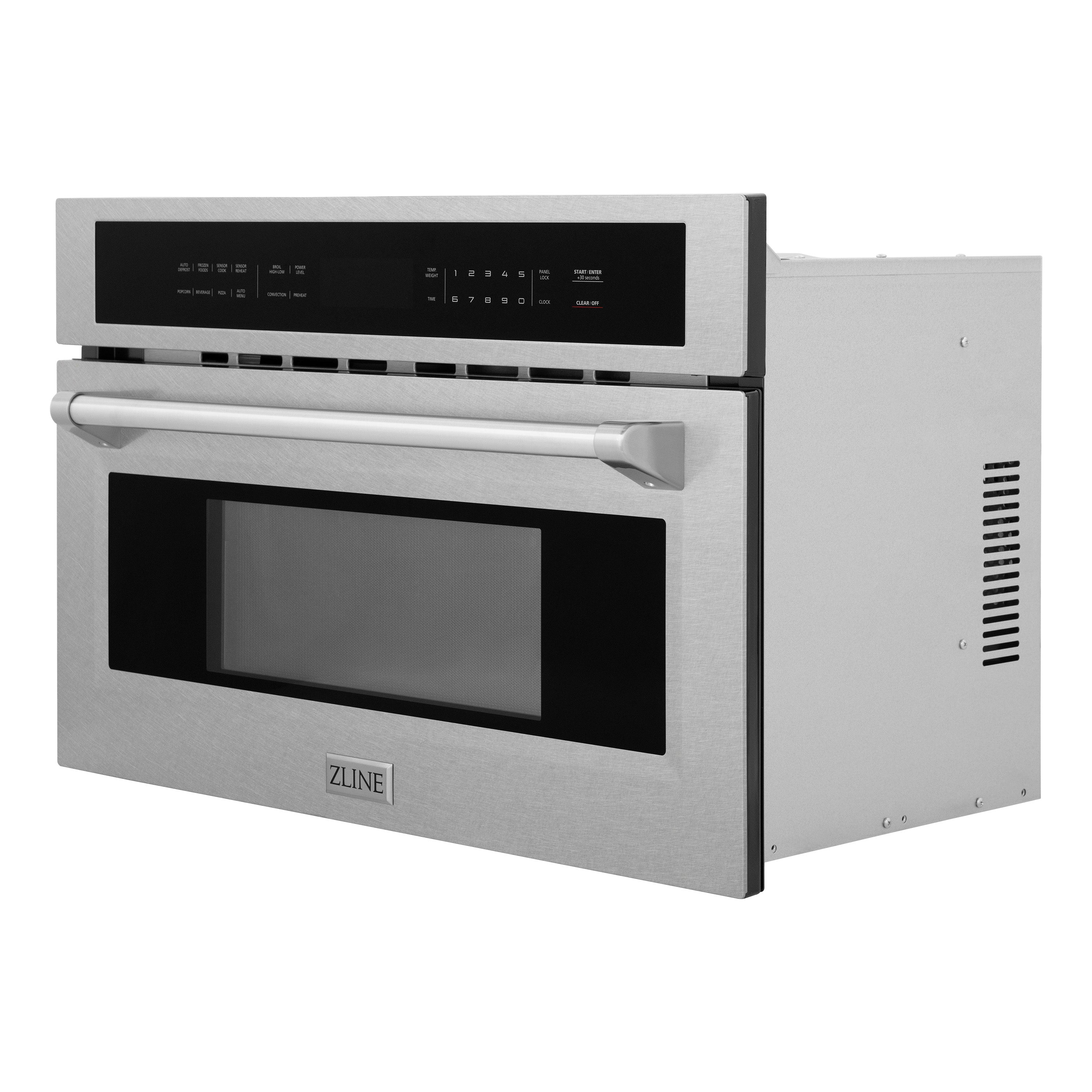 ZLINE 30” 1.6 cu ft. Built-in Convection Microwave Oven in Fingerprint Resistant Stainless Steel with Speed and Sensor Cooking