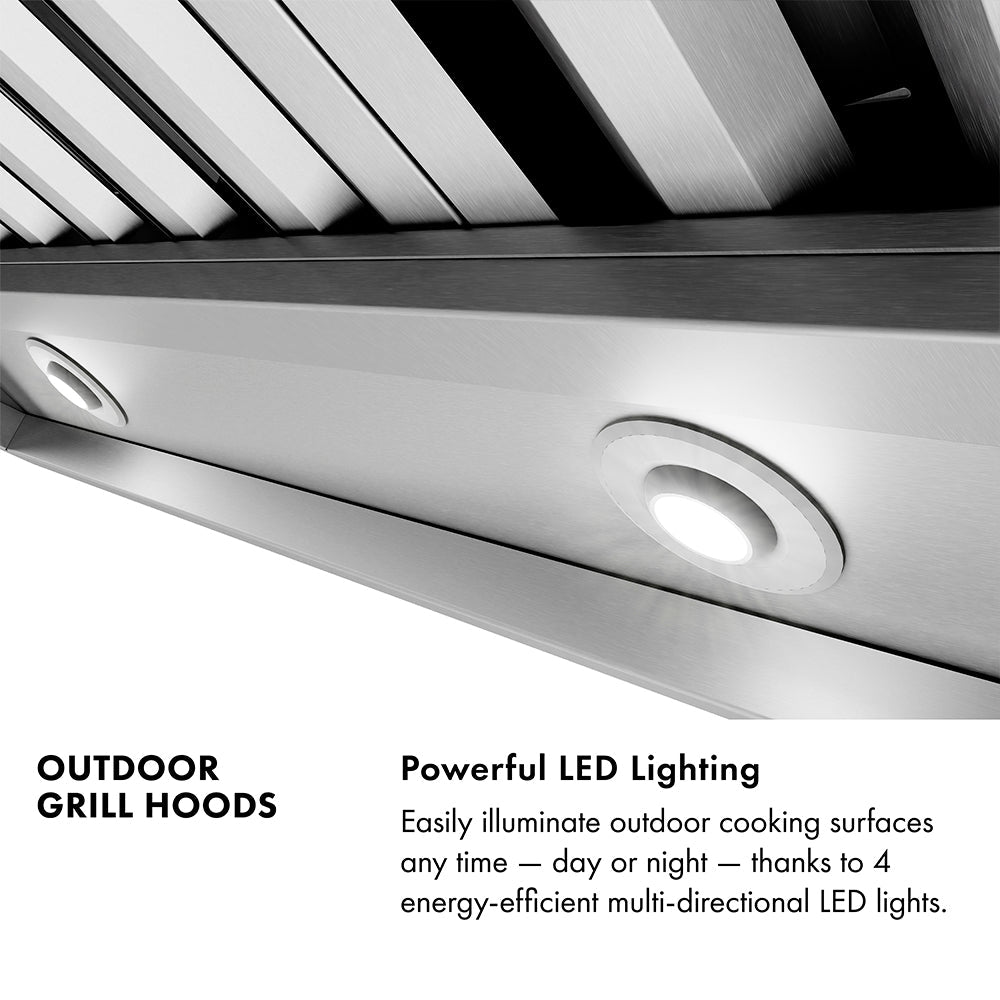 ZLINE 48 in. Island Mount Outdoor Grill Hood (GOi2-48)