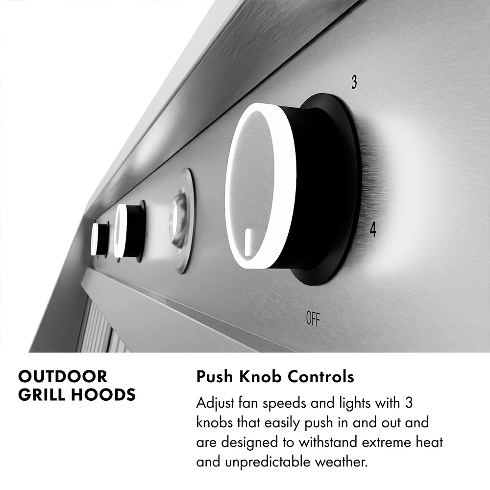 ZLINE 60 in. Wall Mount Outdoor Grill Hood (GOW2-60)