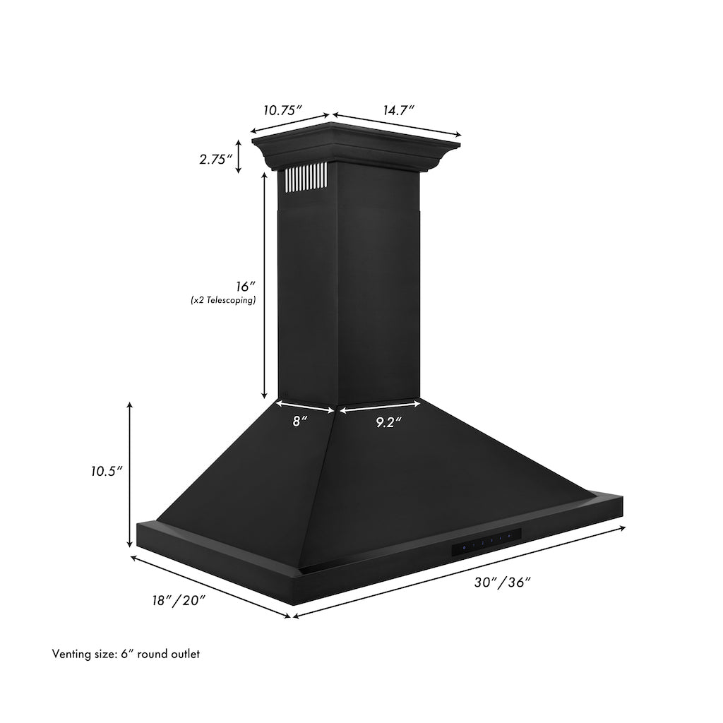 Z-line Range Hoods model BSKBN-CF-24