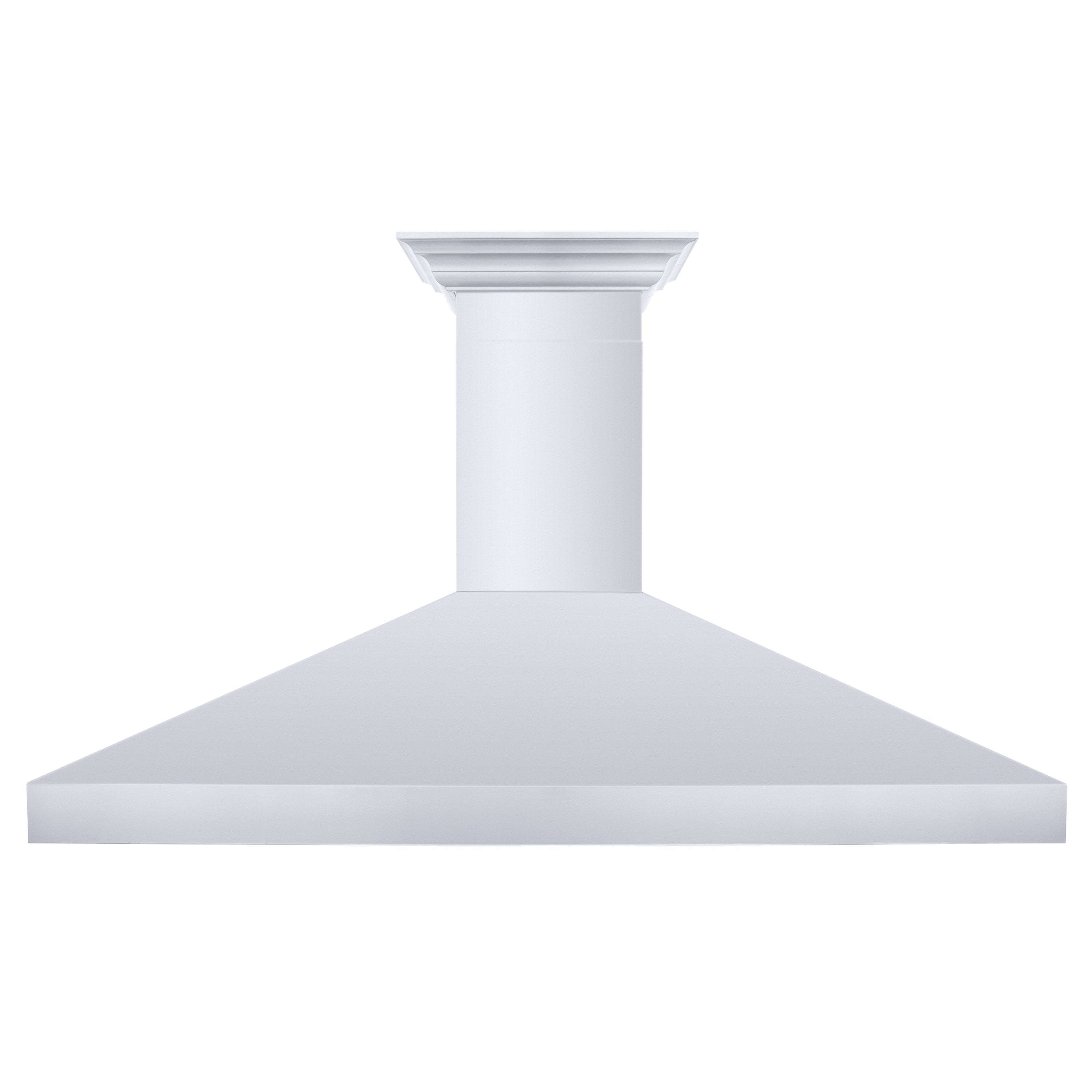 ZLINE 60" Professional Convertible Vent Wall Mount Range Hood in Stainless Steel with Crown Molding (597CRN-60)