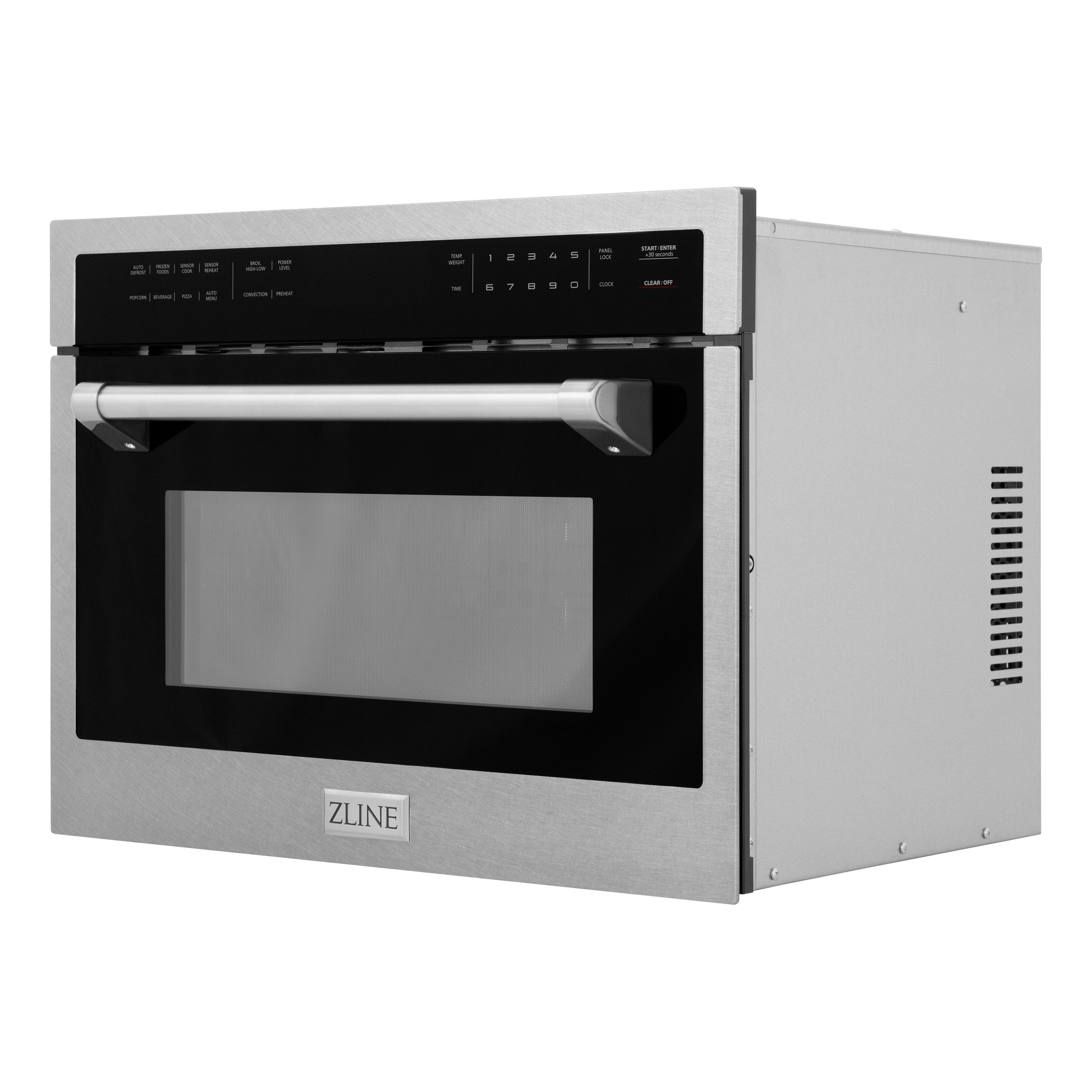 ZLINE 24" 1.6 cu ft. Built-in Convection Microwave Oven in Fingerprint Resistant with Speed and Sensor Cooking