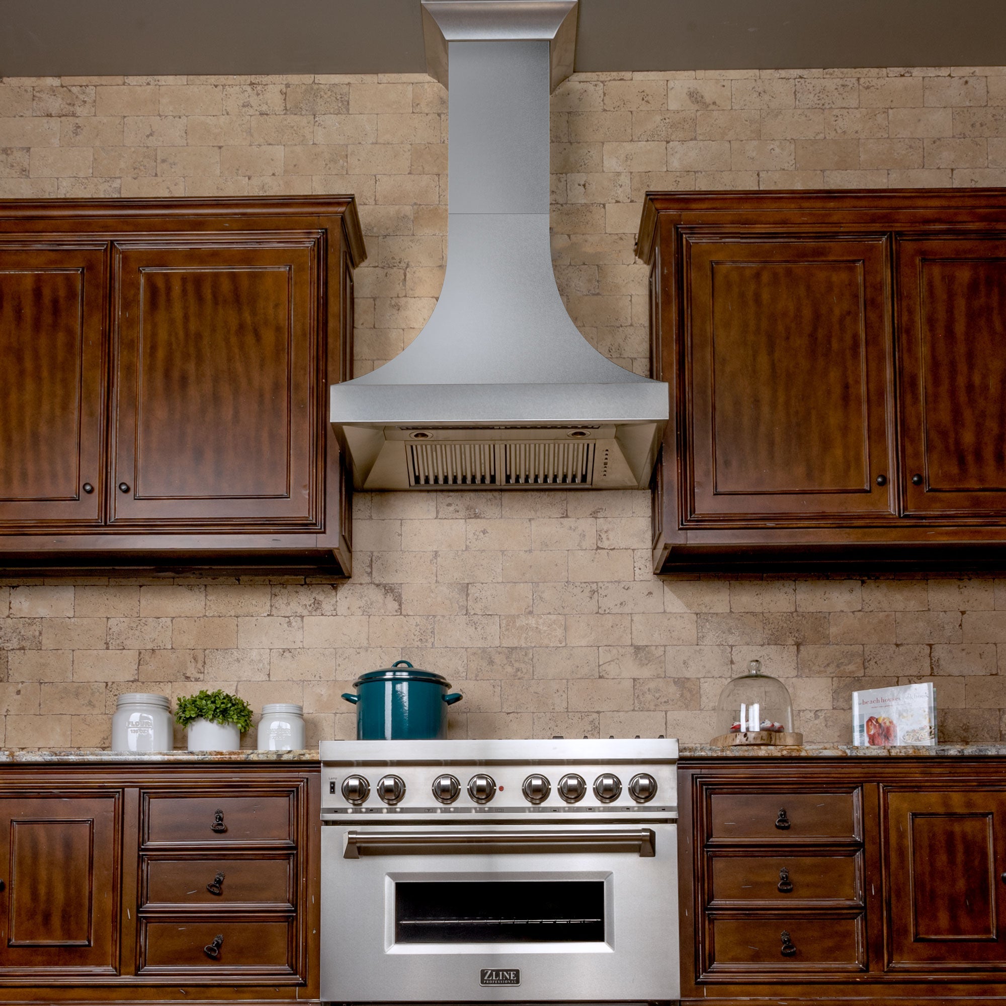 ZLINE 30" Designer Series Fingerprint Resistant Stainless Steel Ducted Wall Range Hood (8632S-30)