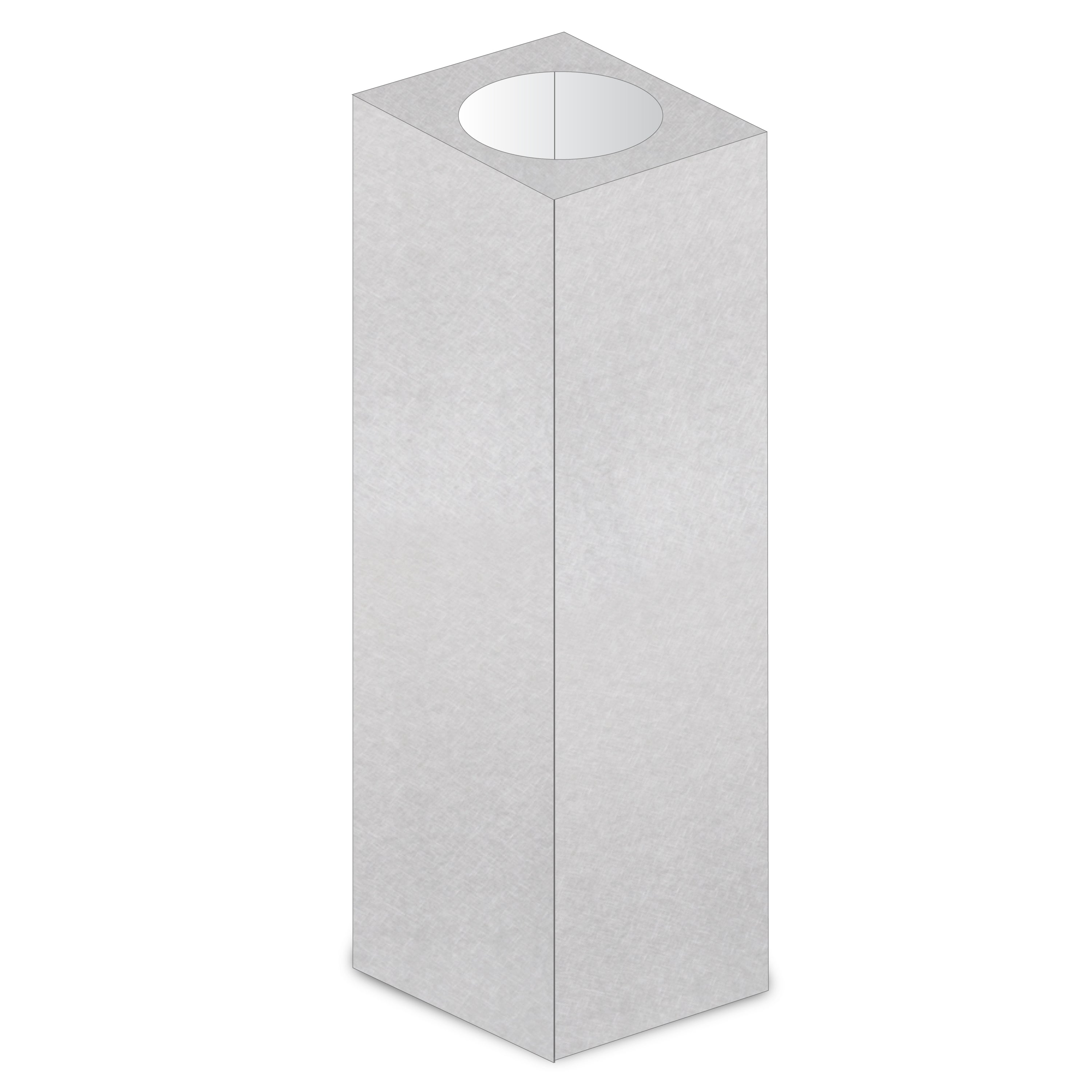 ZLINE 61 in. Satin Stainless Steel Chimney Extension for Ceilings up to 12.5 ft. (8GL14iS-E)