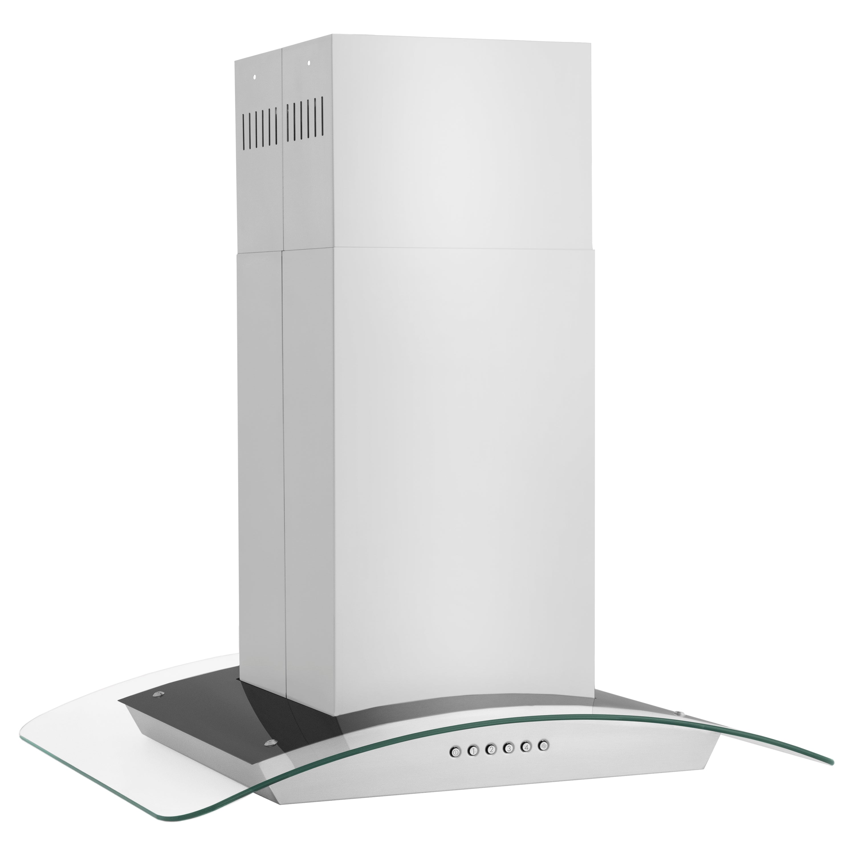 ZLINE 30â Alpine Series Convertible Island Mount Range Hood in Stainless Steel with Remote Control, LED lighting, and Dishwasher-Safe Baffle Filters (ALP70IS-30)