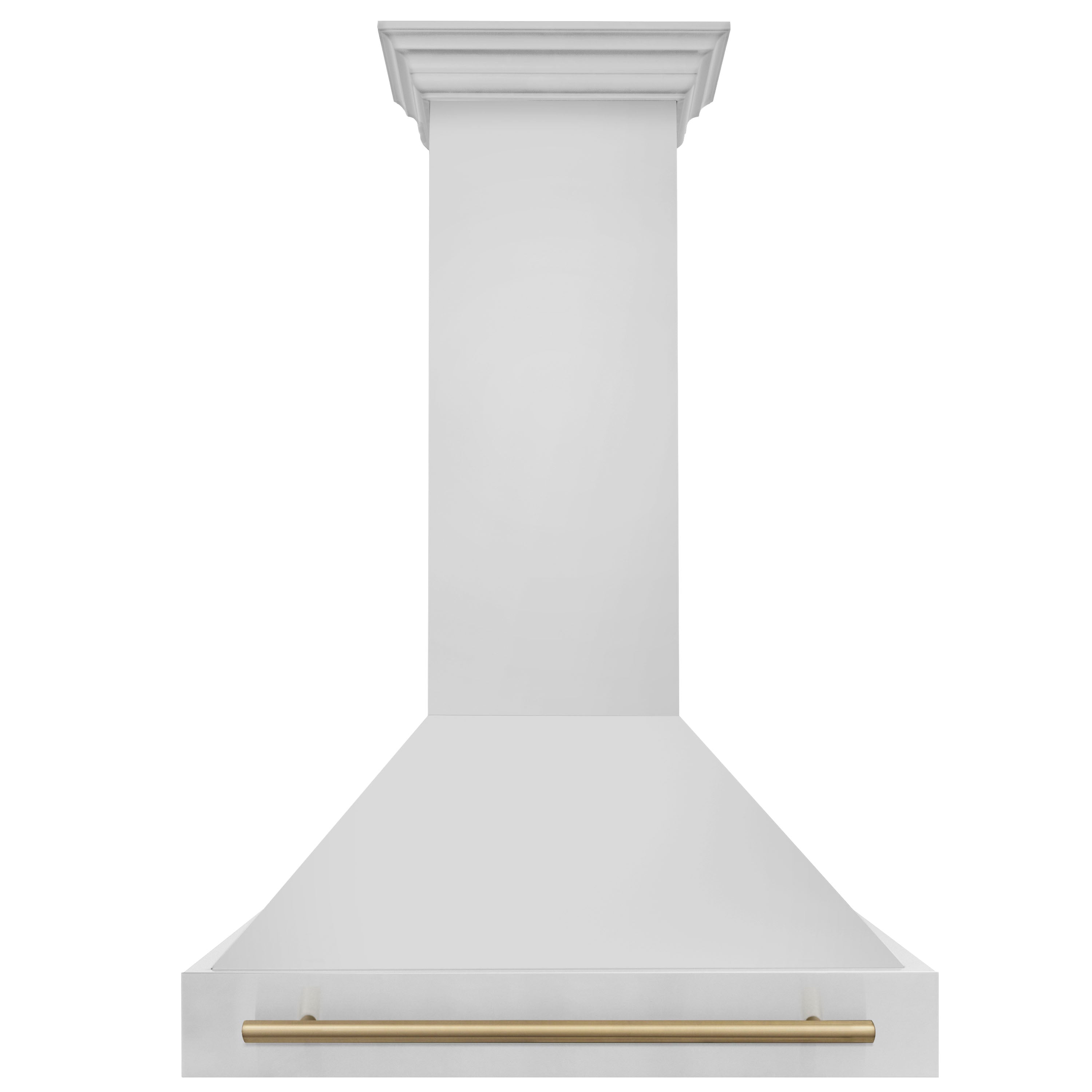 ZLINE Autograph Edition 36 in. Stainless Steel Range Hood with Stainless Steel Shell and Champagne Bronze Handle (8654STZ-36-CB)