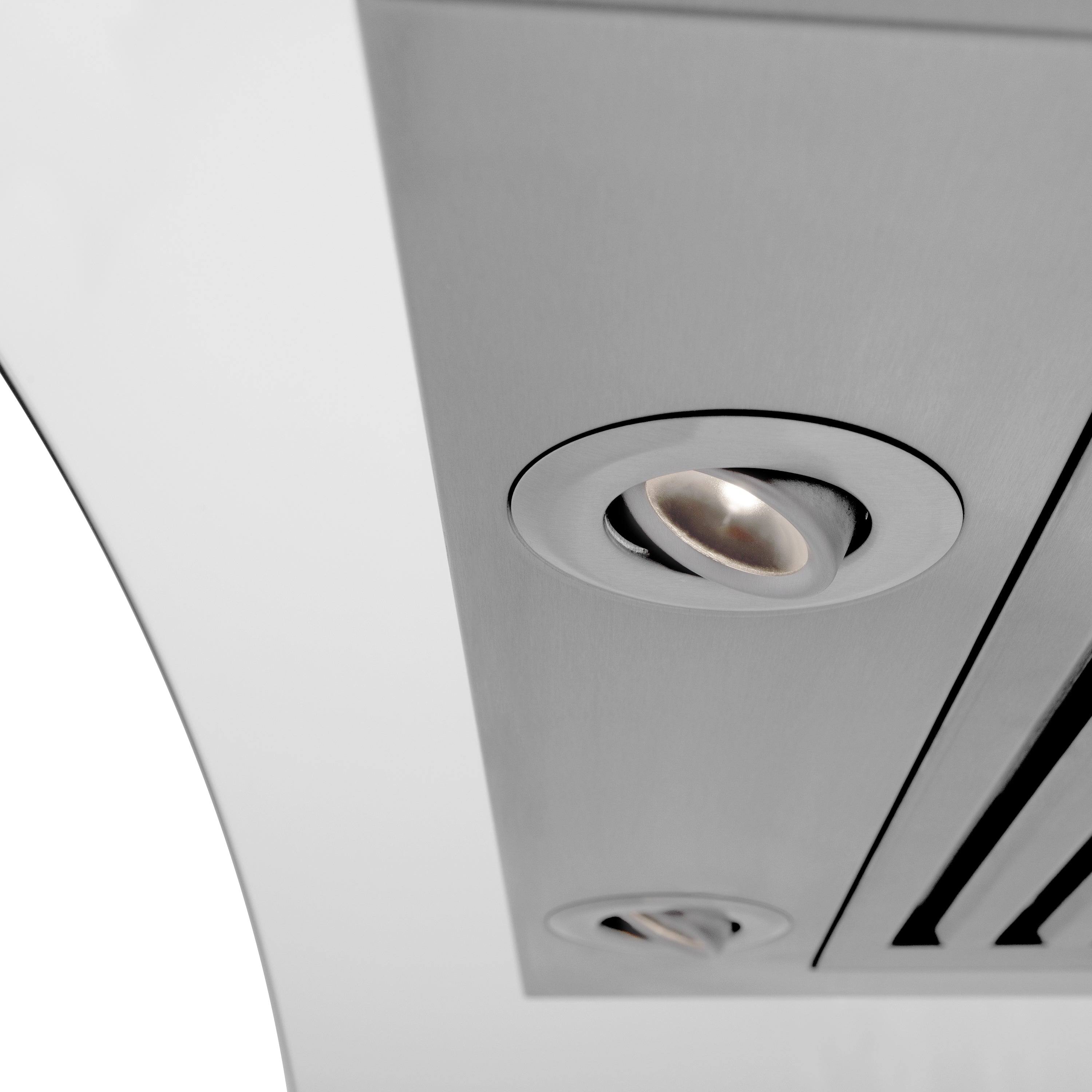 36" ZLINE CrownSoundâ¢Ducted Vent Wall Mount Range Hood in Stainless Steel with Built-in Bluetooth Speakers (KZCRN-BT-36)