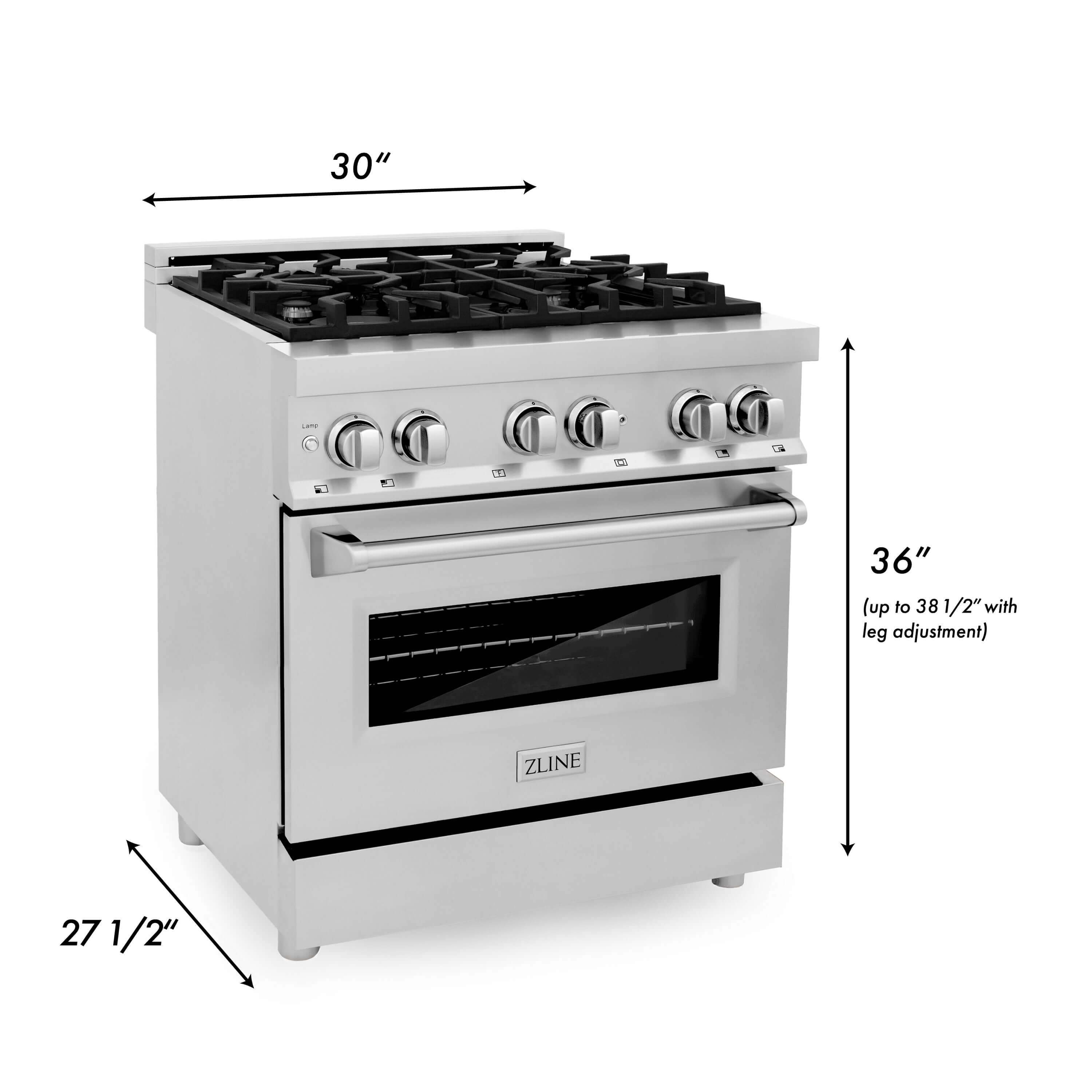 Z-line Kitchen Packages model 4KAPR-RARHDWM30-MB