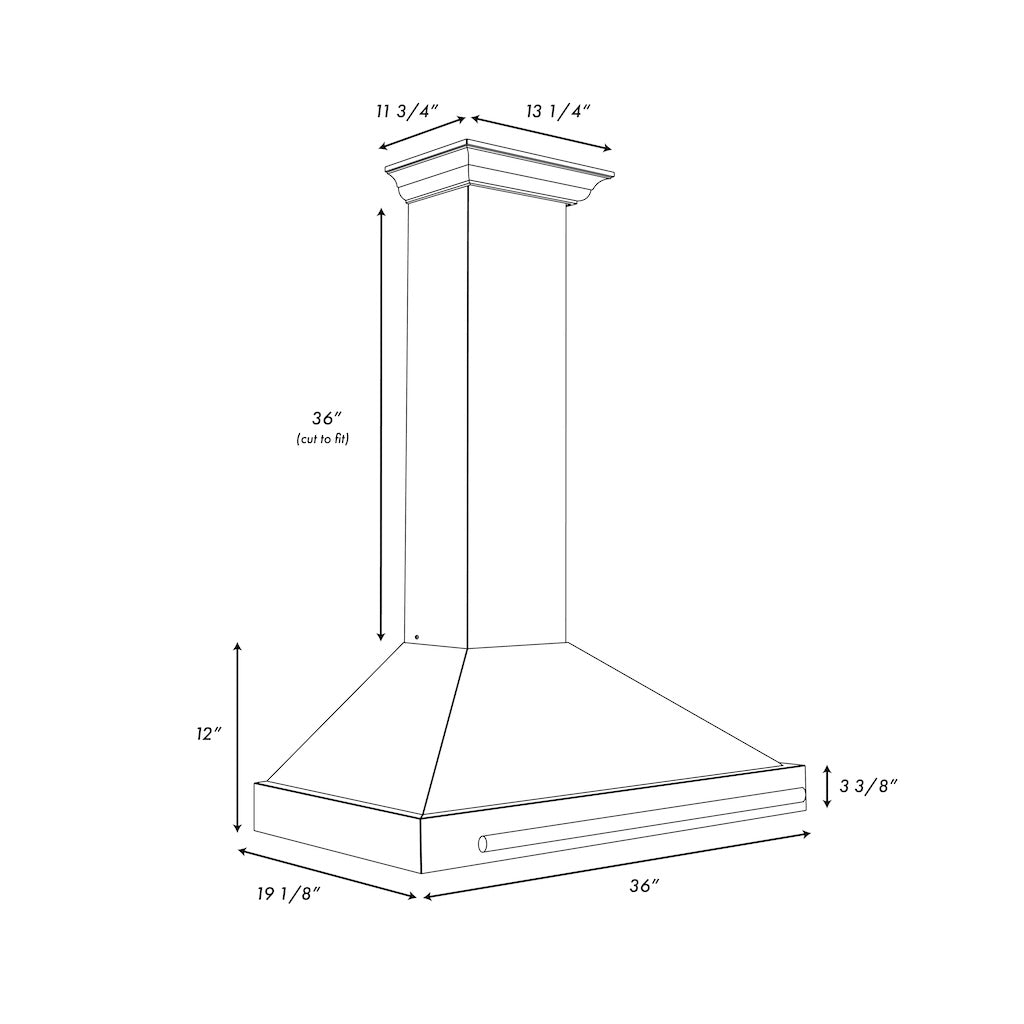 Z-line Range Hoods model KB4SNZ-WM36-G