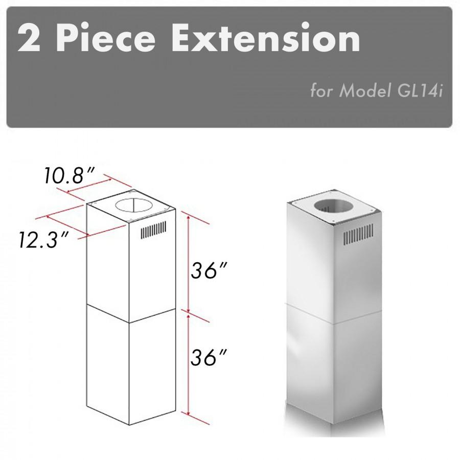 Z-line Range Hood Accessories model 2PCEXT-GL14i