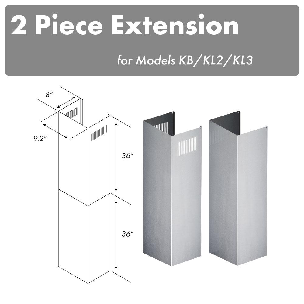 Z-line Range Hood Accessories model 2PCEXT-KB/KL2/KL3