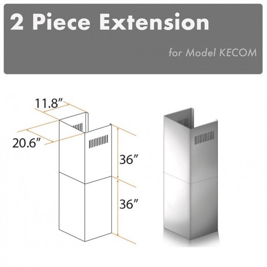 Z-line Range Hood Accessories model 2PCEXT-KECOM