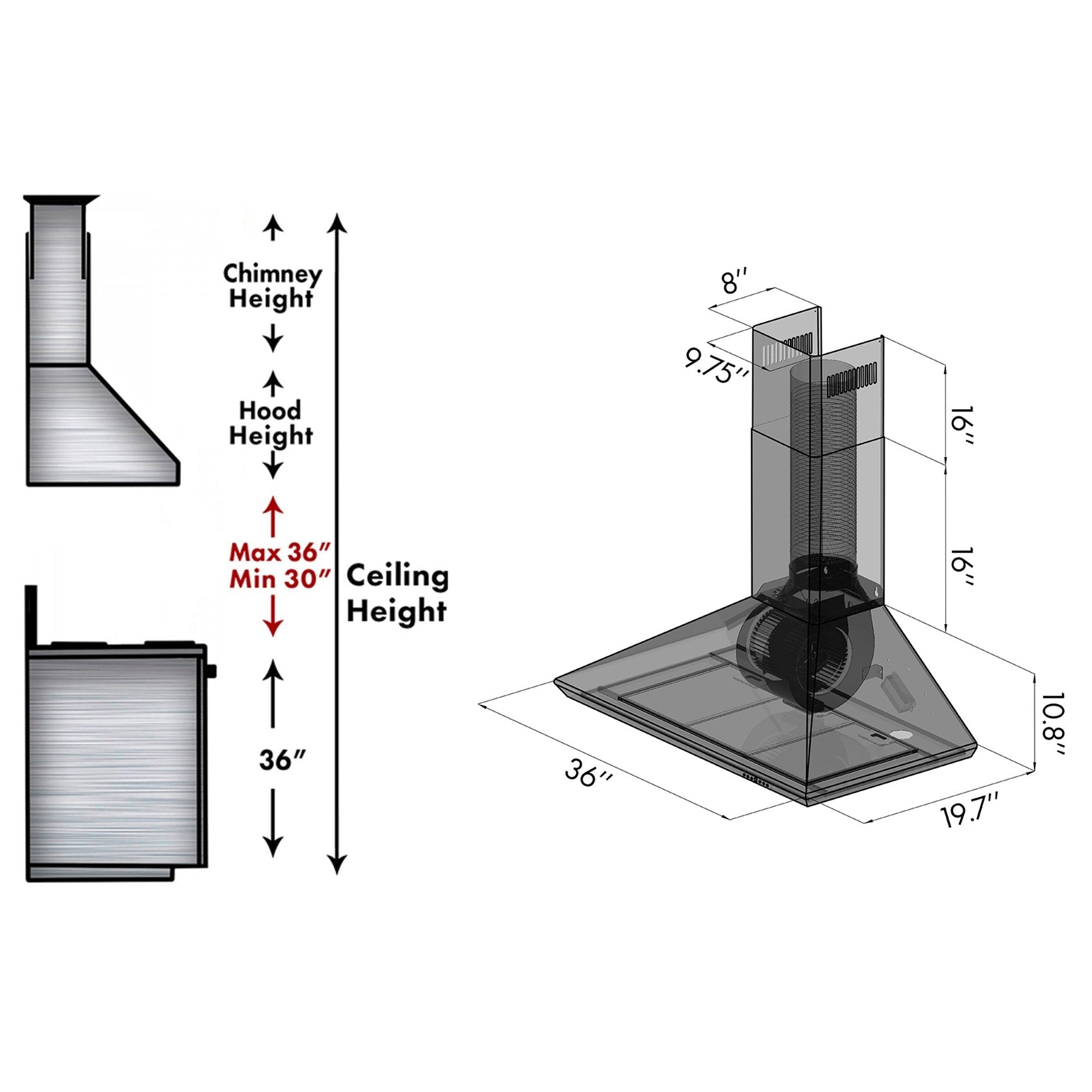Z-line Range Hoods model KECRN-30