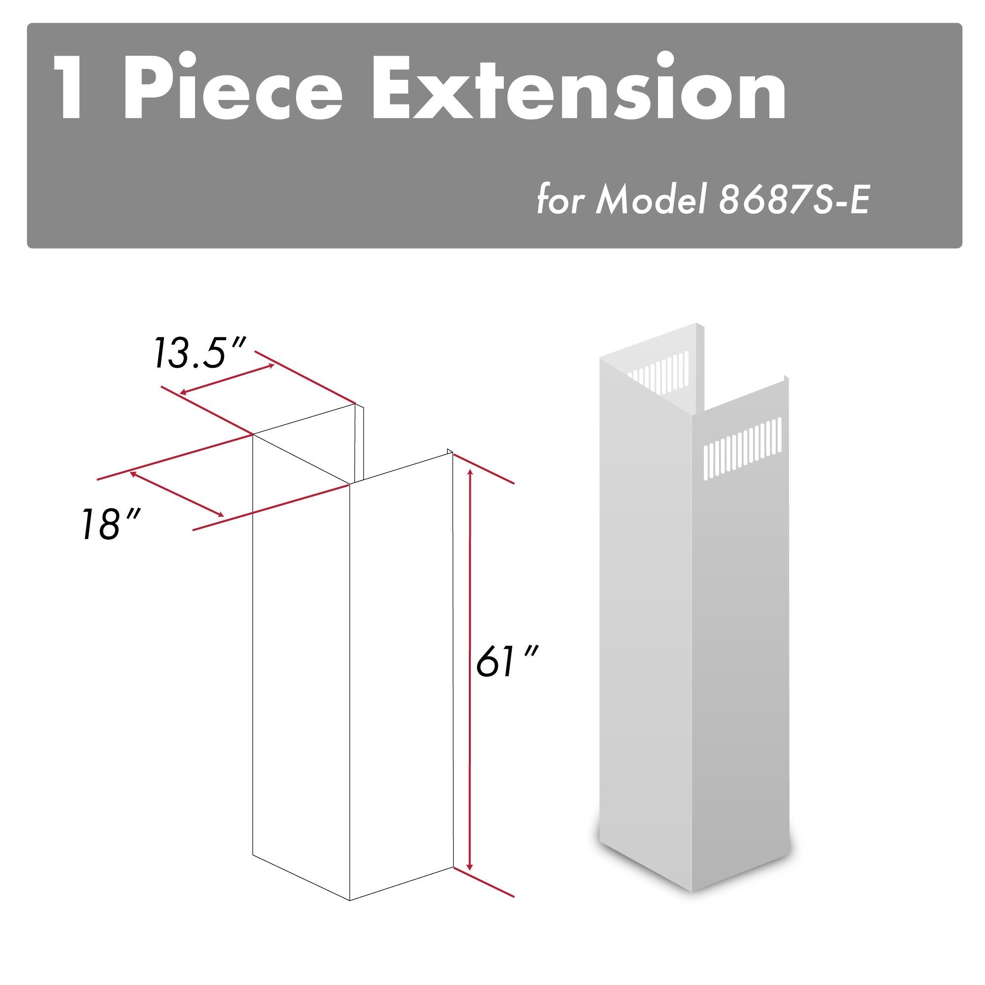 Z-line Range Hood Accessories model 8687S-E