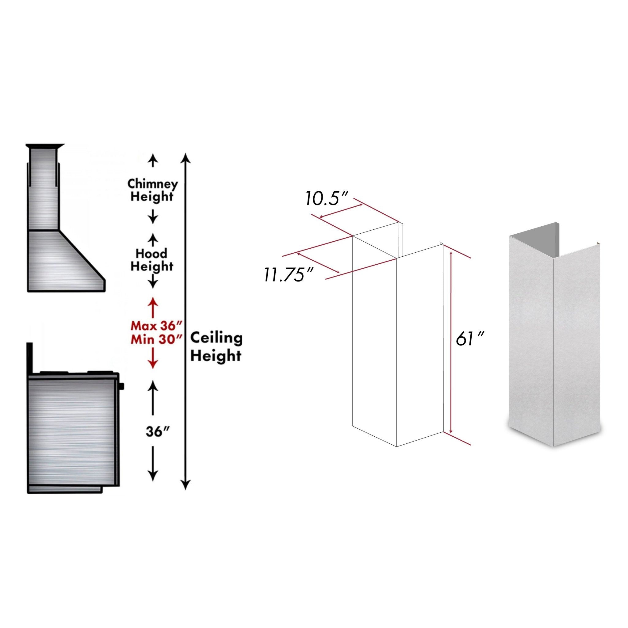 Z-line Range Hoods model 8KL3iB-36