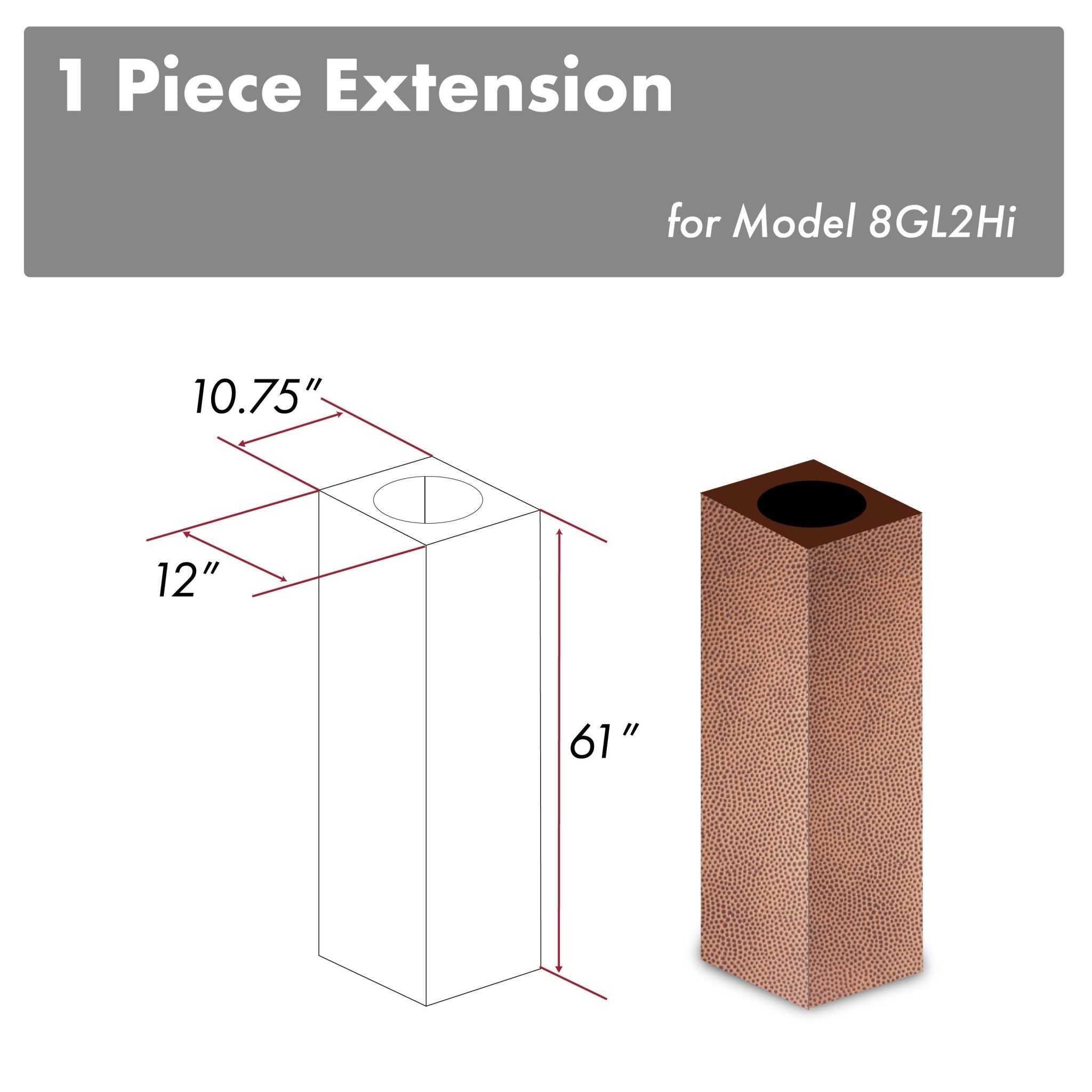 Z-line Range Hood Accessories model 8GL2Hi-E