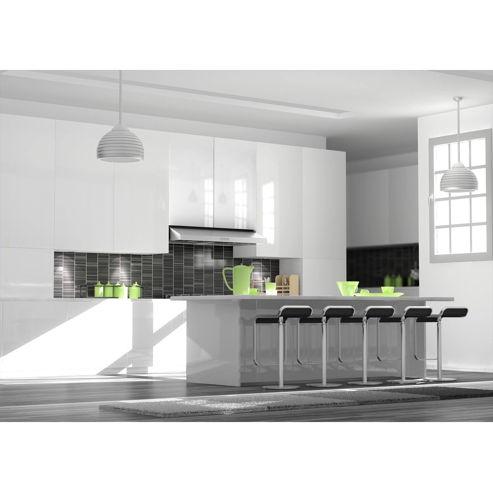 ZLINE 30 inch 280 CFM Ducted Under Cabinet Range Hood in Stainless Steel - Hardwired Power (615-30)