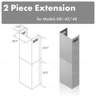 Z-line Range Hood Accessories model 2PCEXT-681-42/48