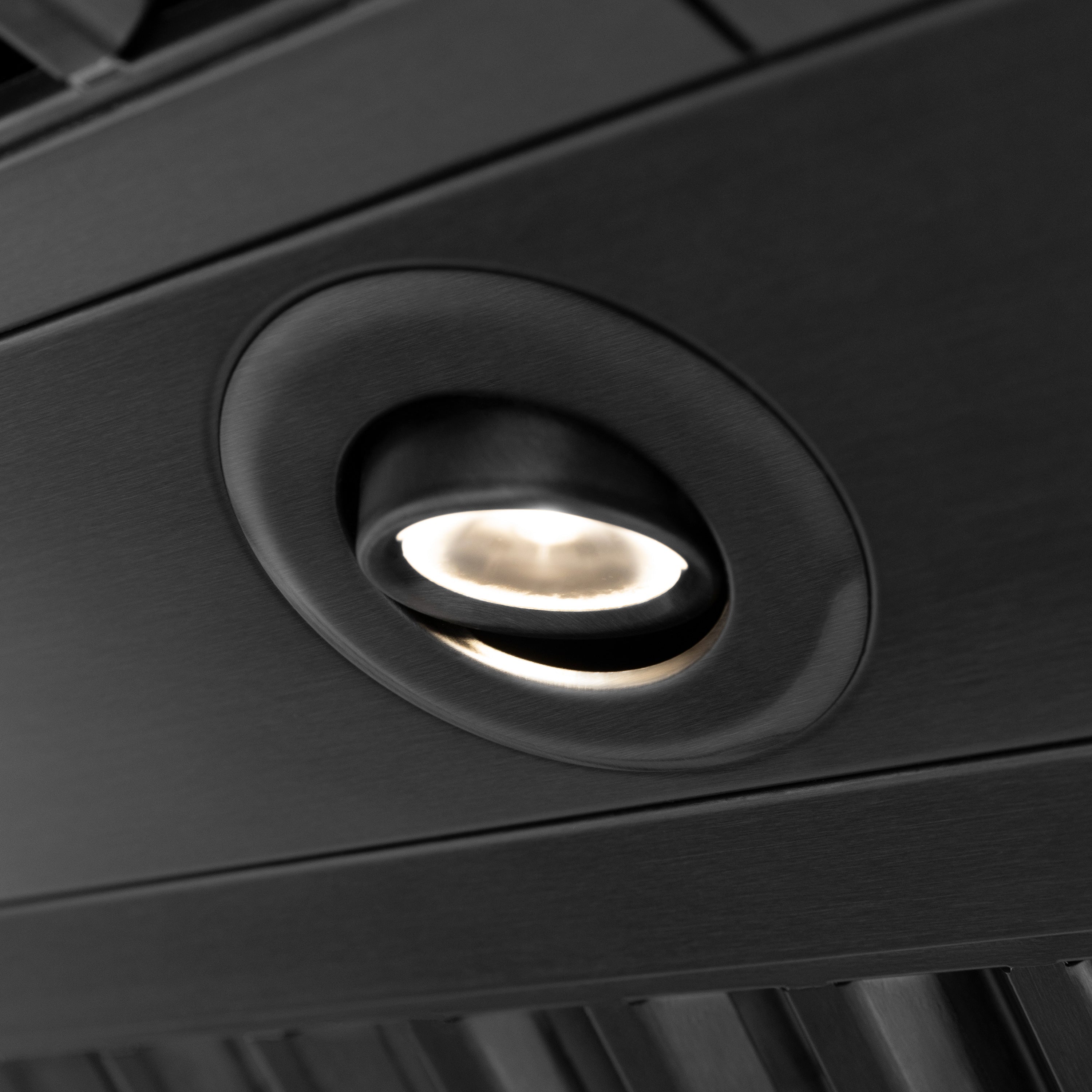 ZLINE 30" Black Stainless Steel Range Hood with Champagne Bronze Handle (BS655Z-30-CB)