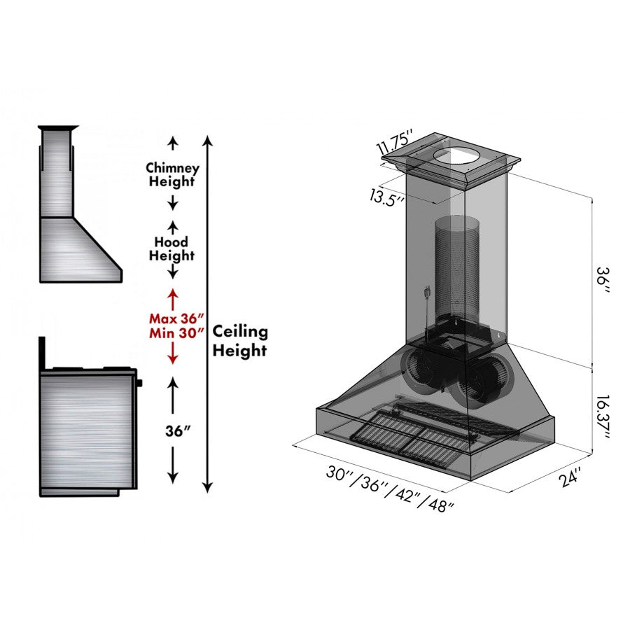 Z-line Range Hoods model 625-42