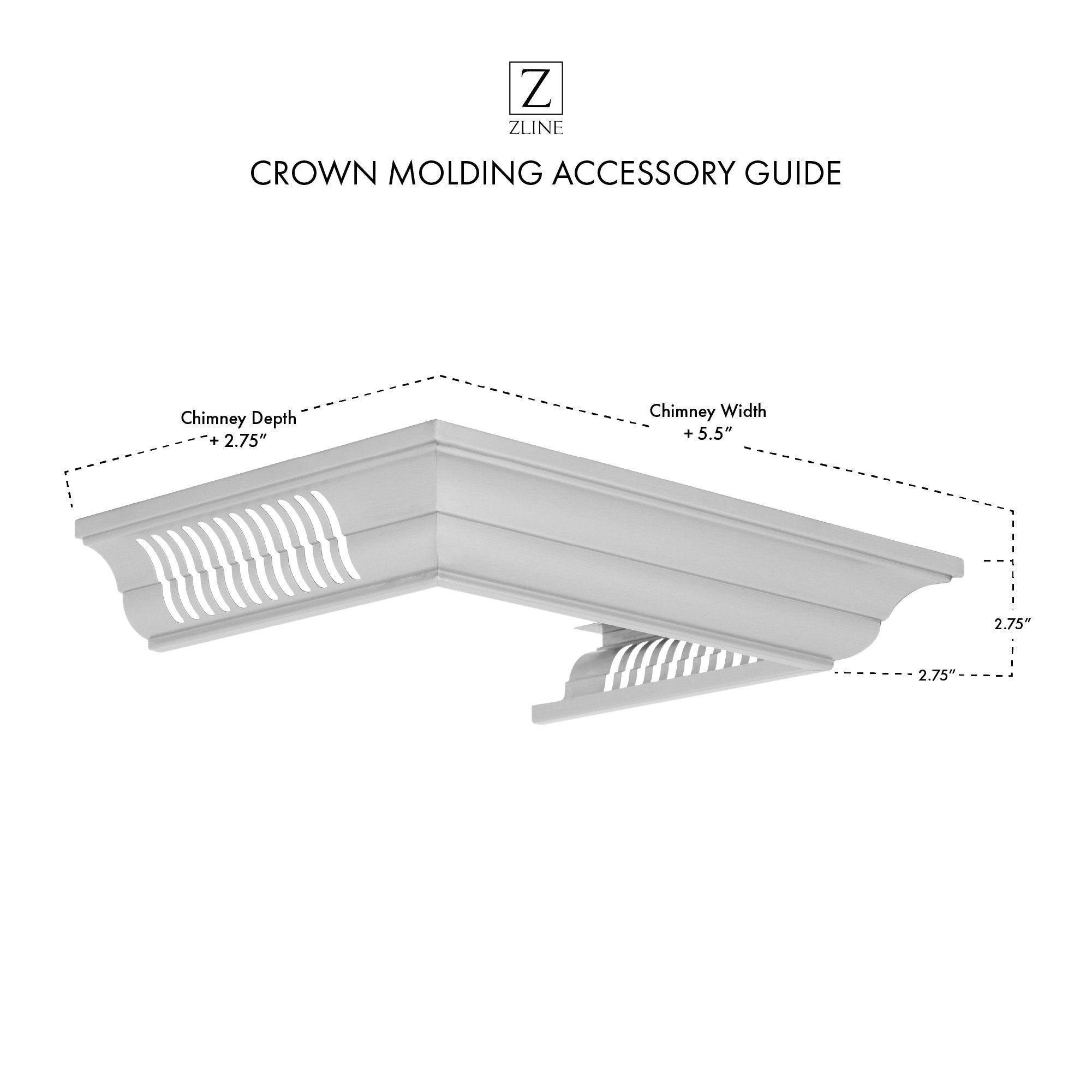 Z-line Range Hood Accessories model CM6-BSKEN