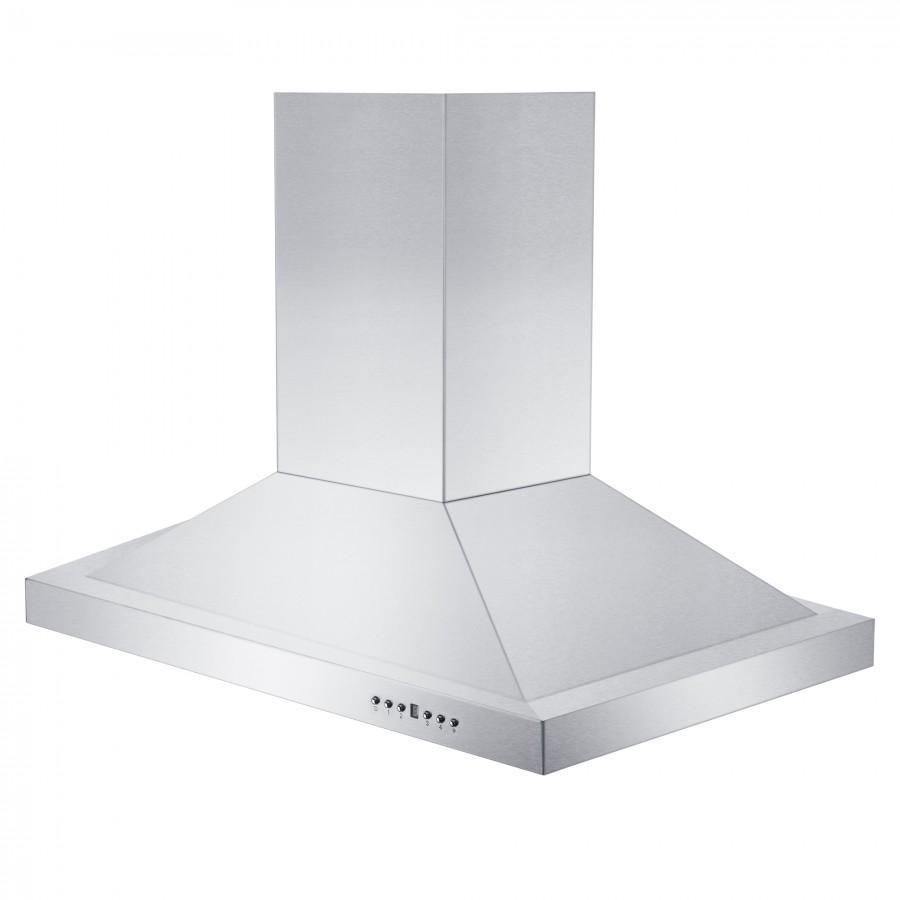 30 in. Ducted Island Mount Range Hood with Single Remote Blower in Stainless Steel (GL2i-RS-30-400)