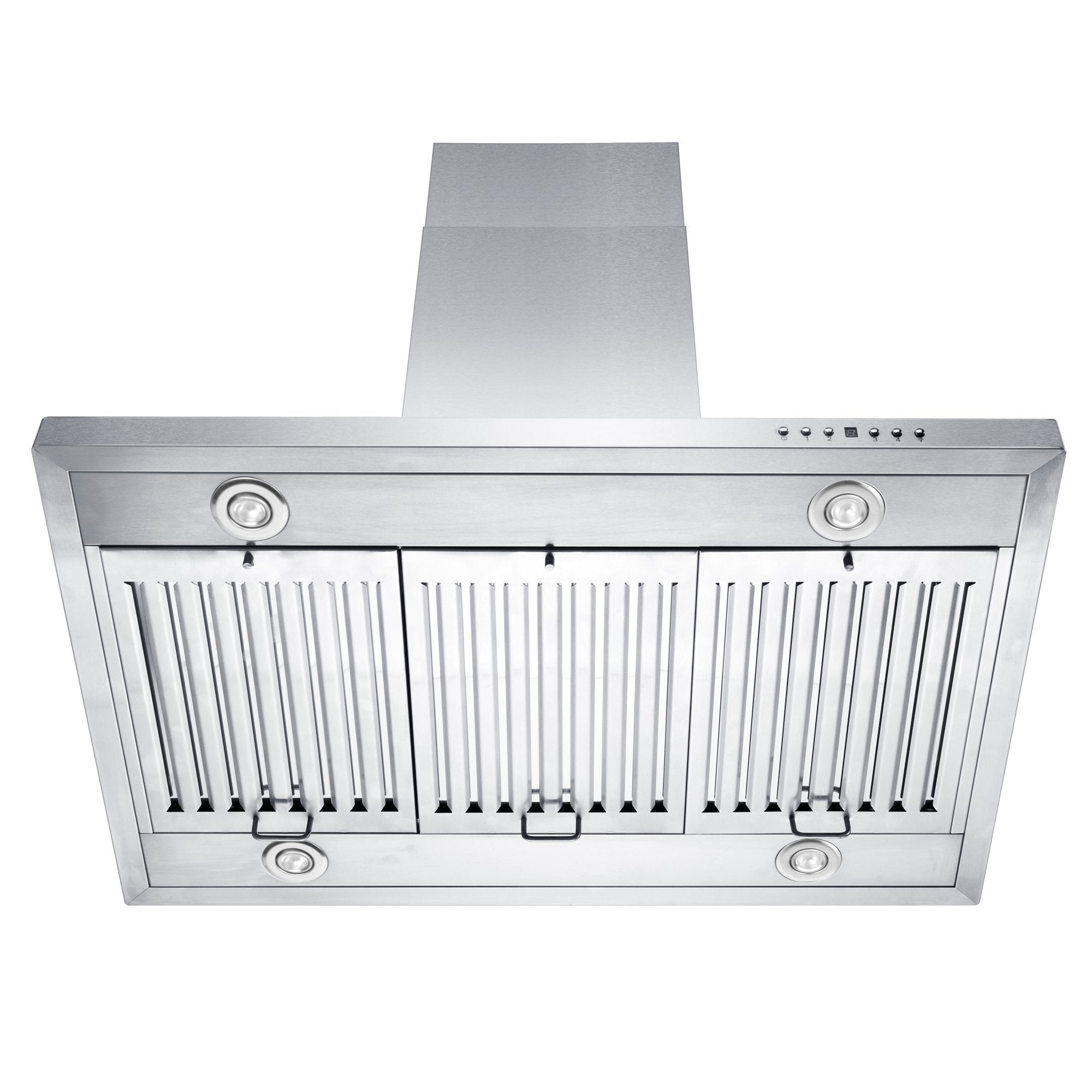 36 in. Ducted Island Mount Range Hood with Dual Remote Blower in Stainless Steel (GL2i-RD-36)