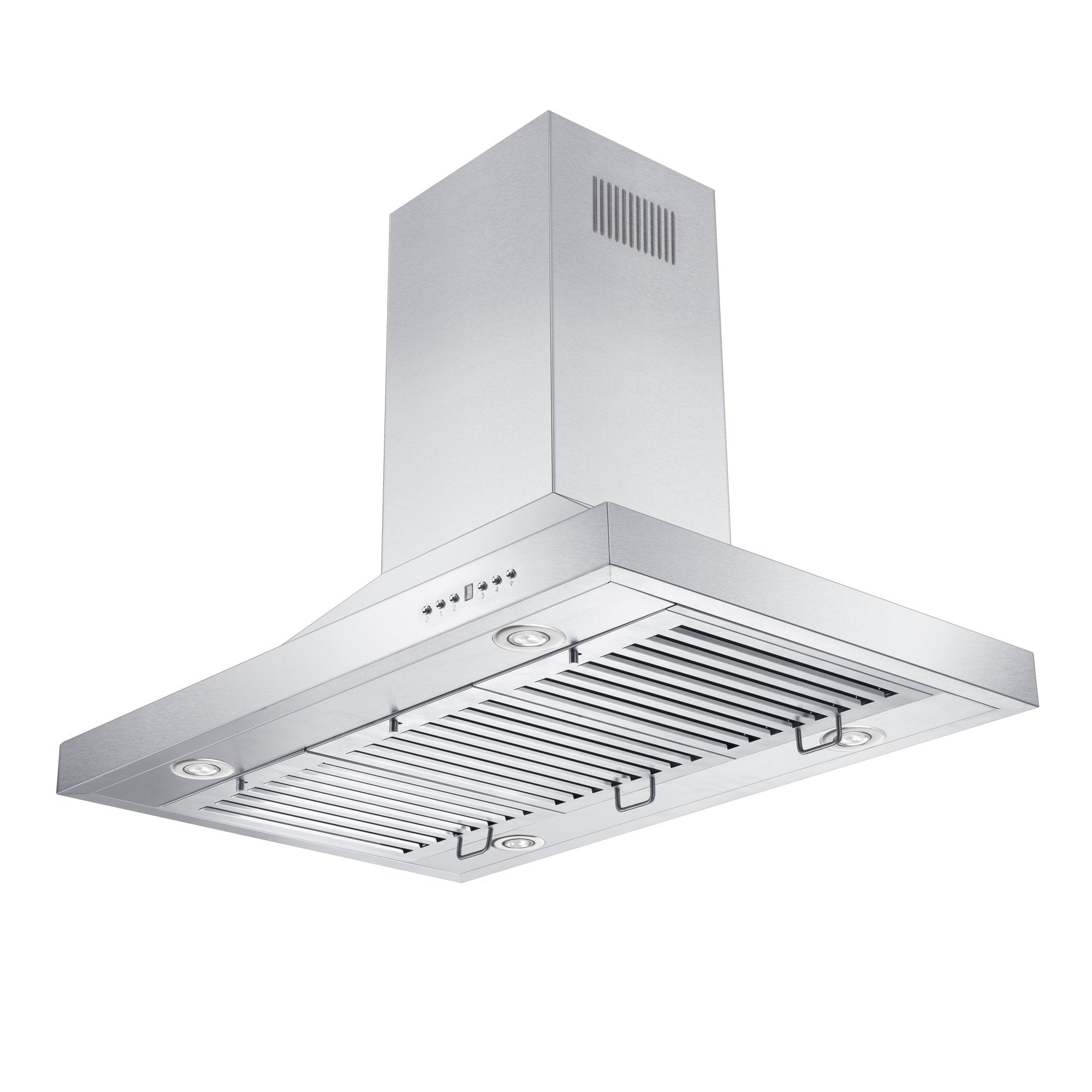 42 in. Ducted Island Mount Range Hood with Dual Remote Blower in Stainless Steel (GL2i-RD-42)