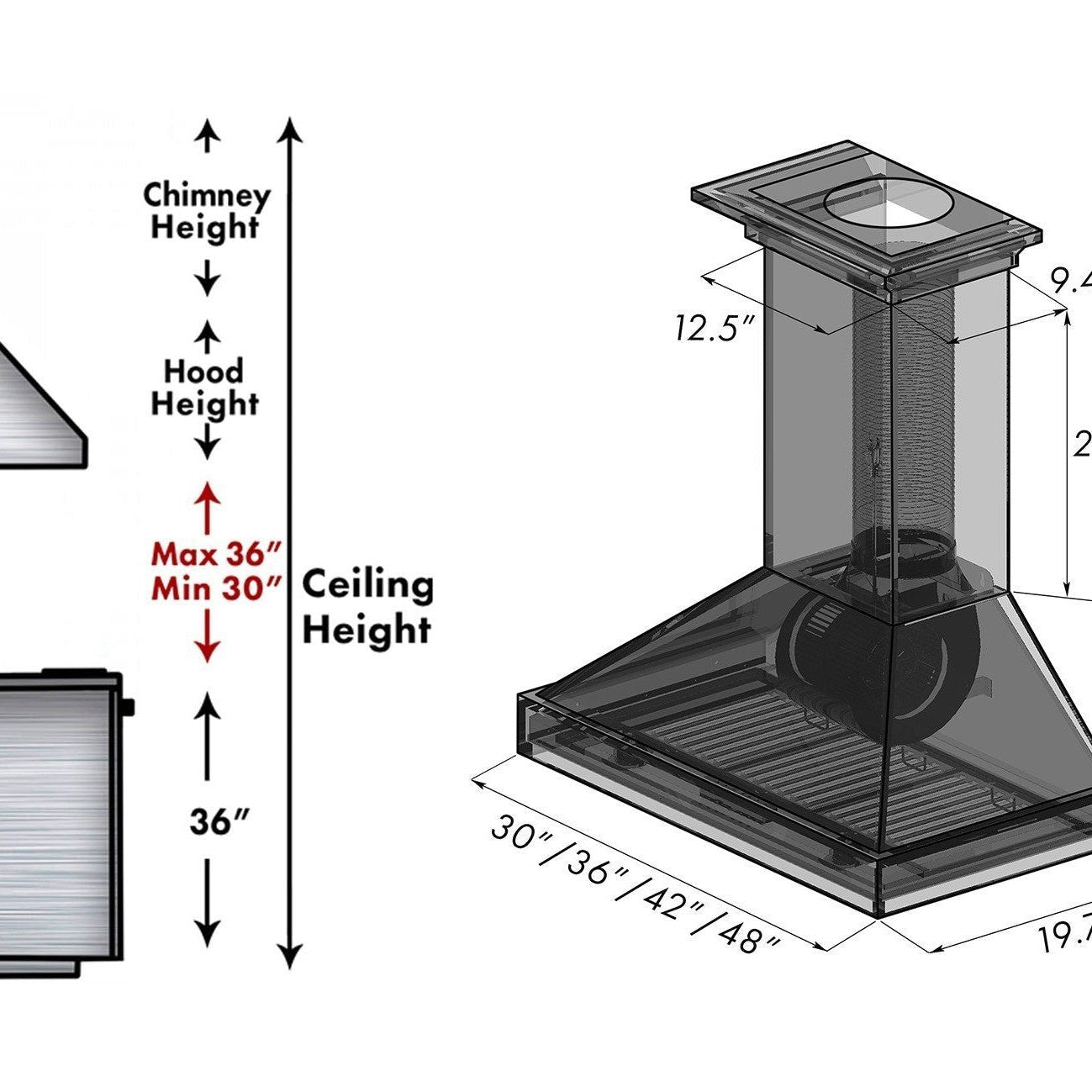 Z-line Range Hoods model KBRR-36