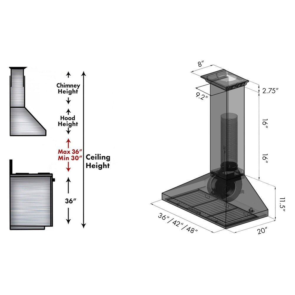 Z-line Range Hoods model KL3-36