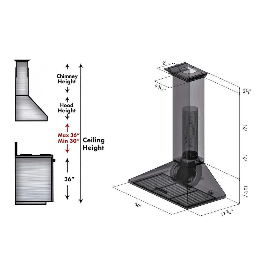 Z-line Range Hoods model KF2-36